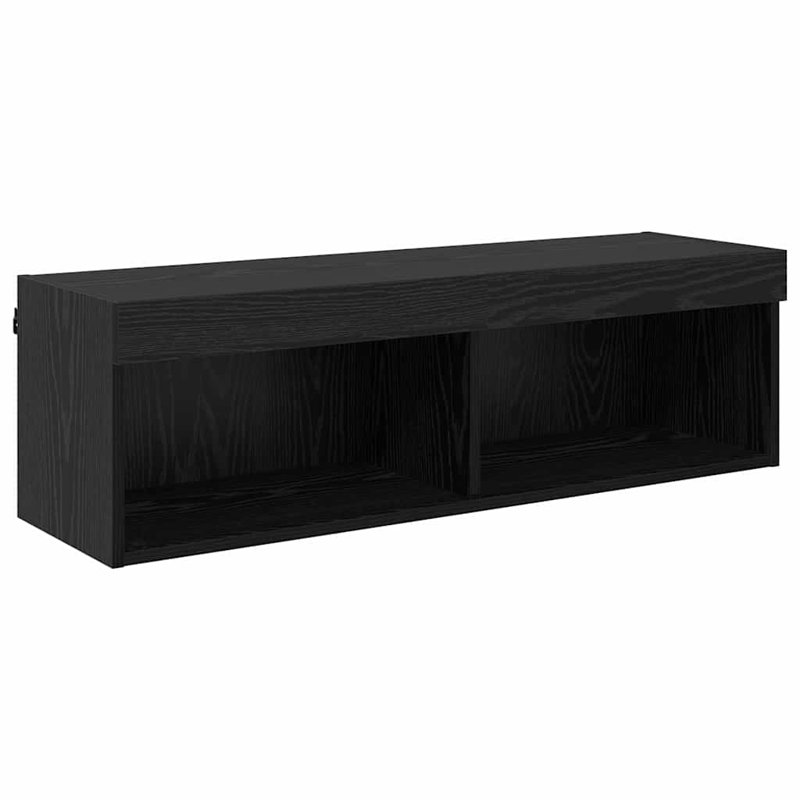 Unfinished TV Stand, Black Oak, 30cm H x 100cm L x 30cm W