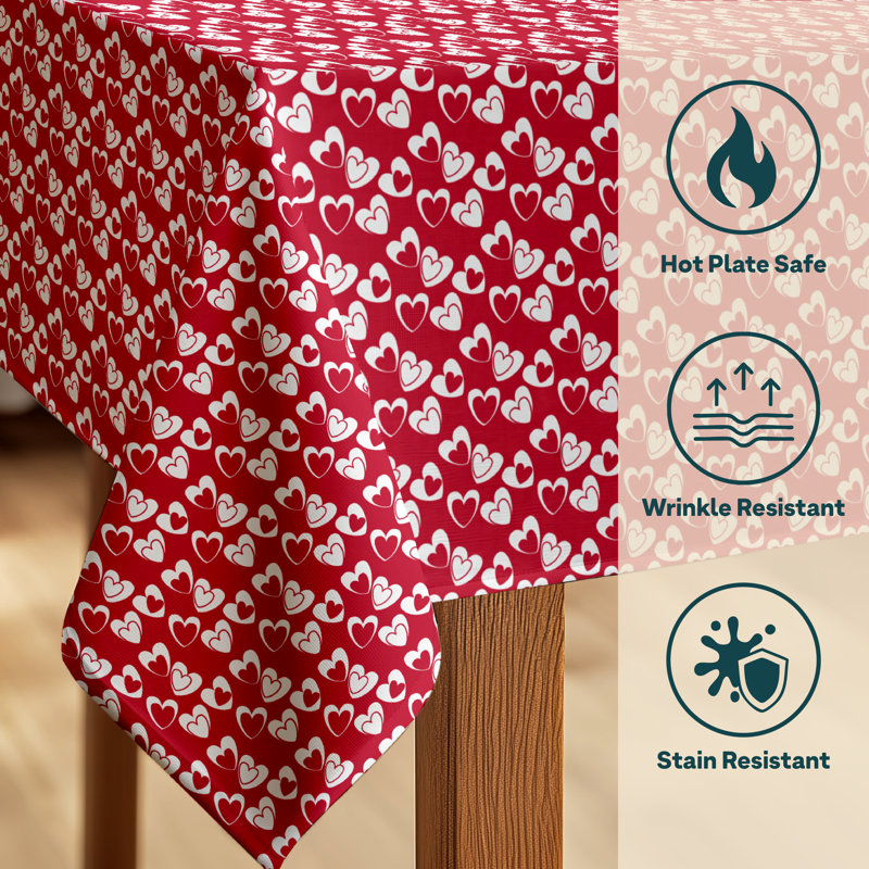 Sedgwick Tangled Hearts Milliken Signature Tablecloth, 104" L x 60" W