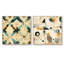 Corbell - Ensemble de 2 collages carrés à formes abstraites-101847059-101847060