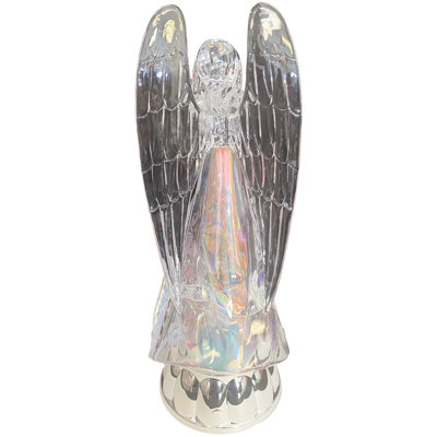 12.8" LED Acrylic Angel with Dove