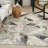 Whitfield Geometric Machine Made Power Loom Polyester Area Rug in Ivory-787676672
