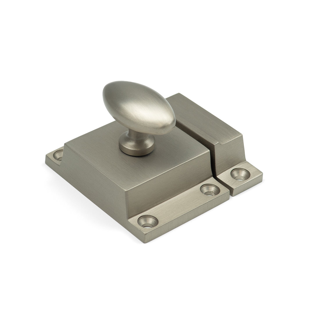 Oval Turn Cabinet Latch in Multiple Finishes