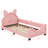 Upholstered Daybed With Carton Ears Shaped Headboard-106588328