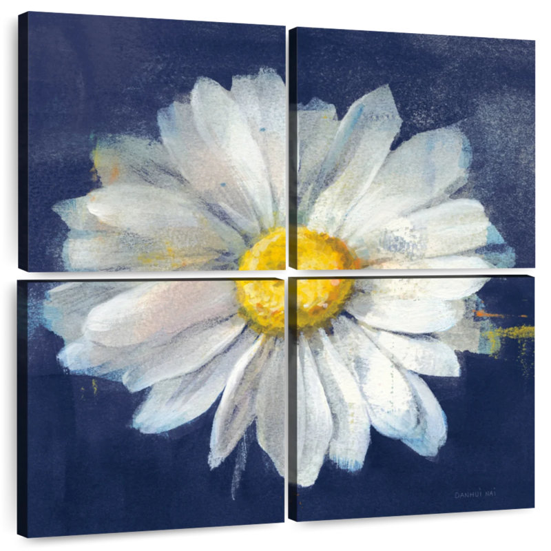 Harnek Boldest Bloom II - bleu foncé, H 18 po x l 18 po