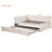 Full Size Upholstered L-Shaped Upholstered Daybed With Twin Size Pop Up Trundle And USB Ports