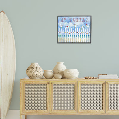 «Seas 'n' Greetings Seagulls, estampe numérique par Paul Brent