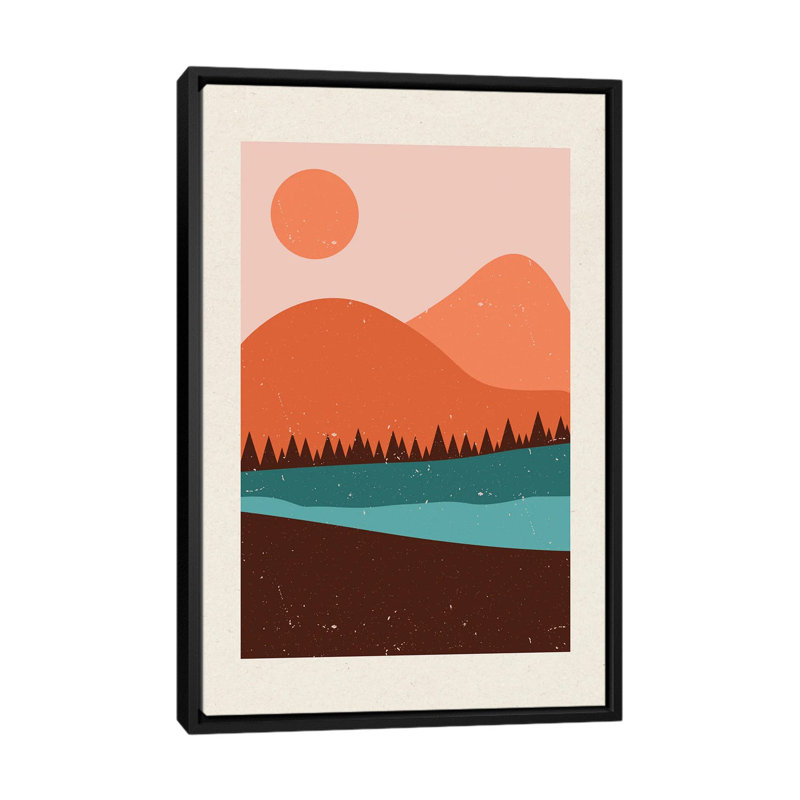 Brummen K2-LII - reproduction d'art murale - toile encadrée, H 26 po x l 18 po, Noir