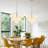 George Oliver 13-Light Dimmable Modern Nickel Atomic Tiered Cluster Chandelier, Opal Glass Globe Bubble Shade for Mid-Century Living Room-857064304