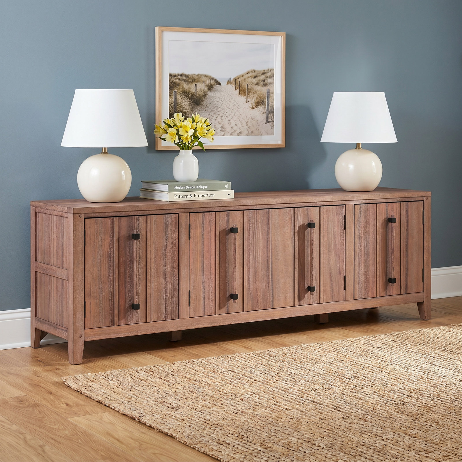 Radyah 80'' Media Console, Brown