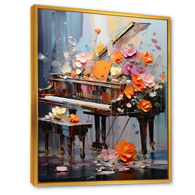 Floral Piano Magic Melody III - Piano, art mural