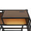 Lit superposé en métal avec tablettes DEL et tablettes de rangement-107665129