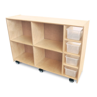 8 Compartment Manufactured Wood Shelving Unit