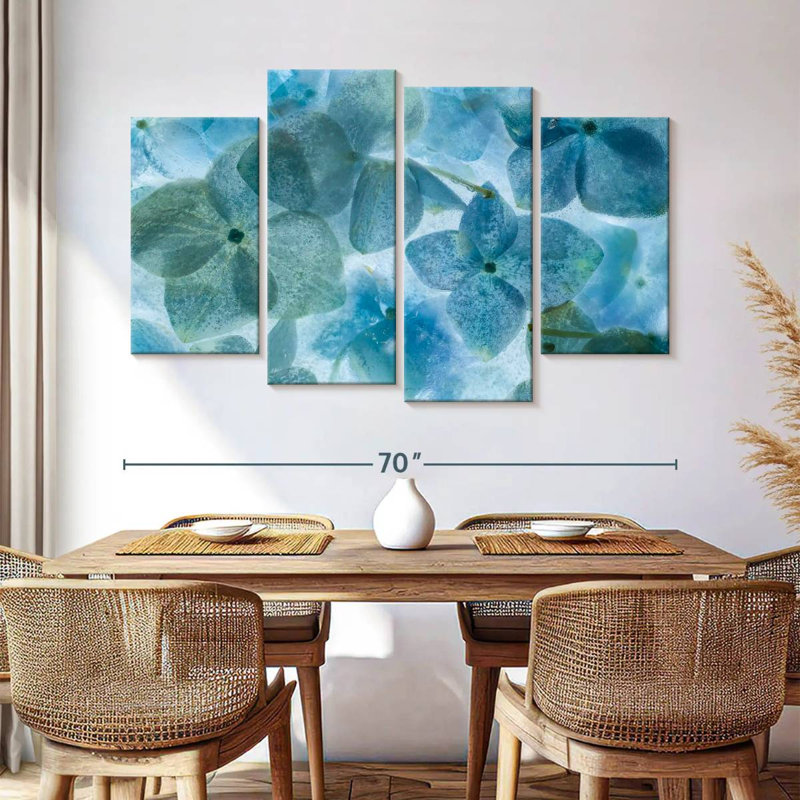 Harnek Flores En Hielo, 42" H x 68" W