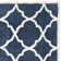 Carolene Hand Tufted Wool/Cotton/Latex Geometric Rug in Blue/Ivory