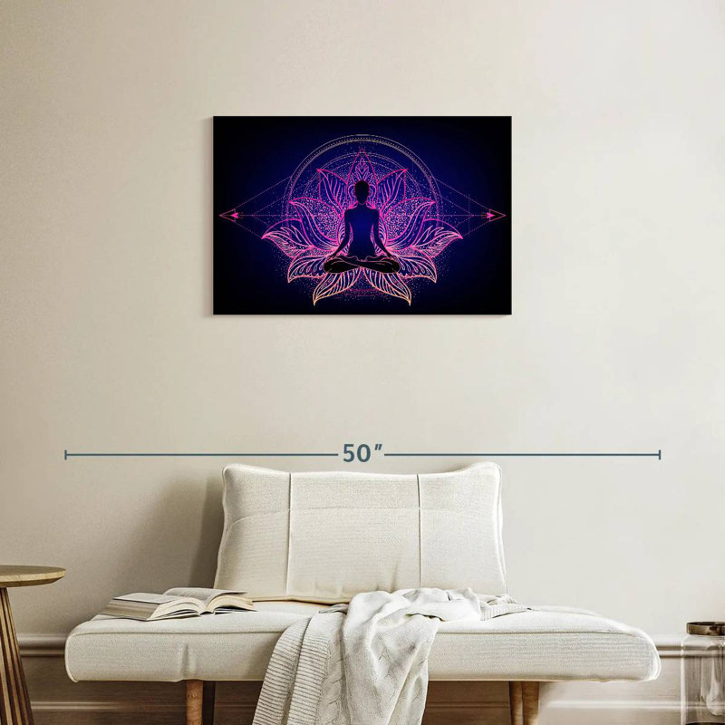 Kerrick Magenta Lotus Meditation, H 20 po x l 30 po