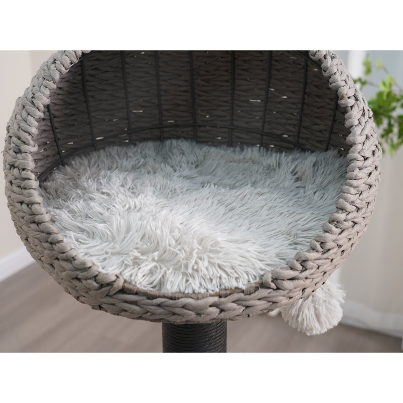PetPals 50" Handwoven Cat Tree with 3 Levels