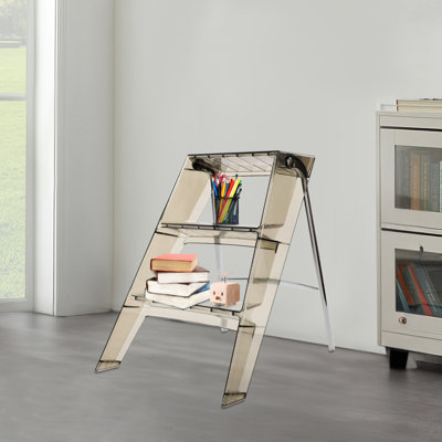 Escabeau pliant 3 marches Escabeau autoportant avec capacité de charge de 100 kg / 220,46 lb