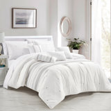 Ensemble d'édredon en microfibre blanche 7 pièces