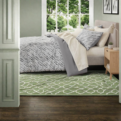 -Piece Cal King Bedding Sets, Polyester Modern Comforter and Sheet Set