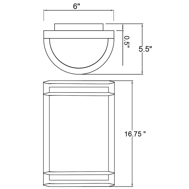 Kling Aluminum Wall Light, Bronze