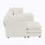 Canapé Comfort en forme de U: méridienne réversible, grande forme modulaire en U, repose-pieds double supplémentaire