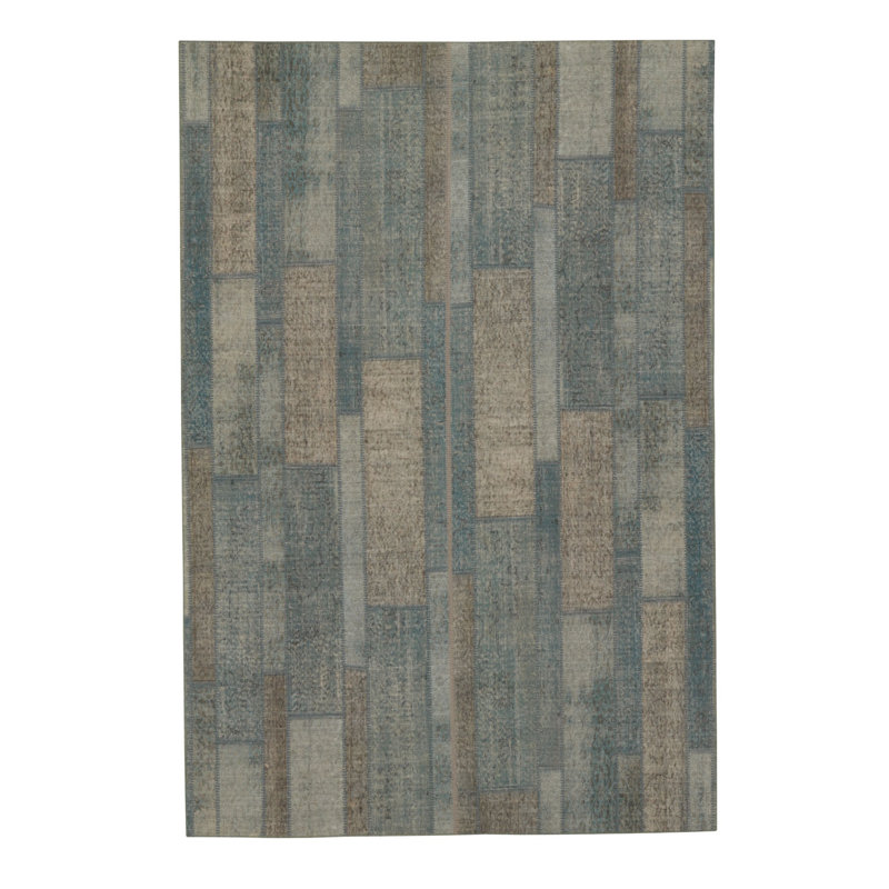 Tapis Passage, gris / bleu