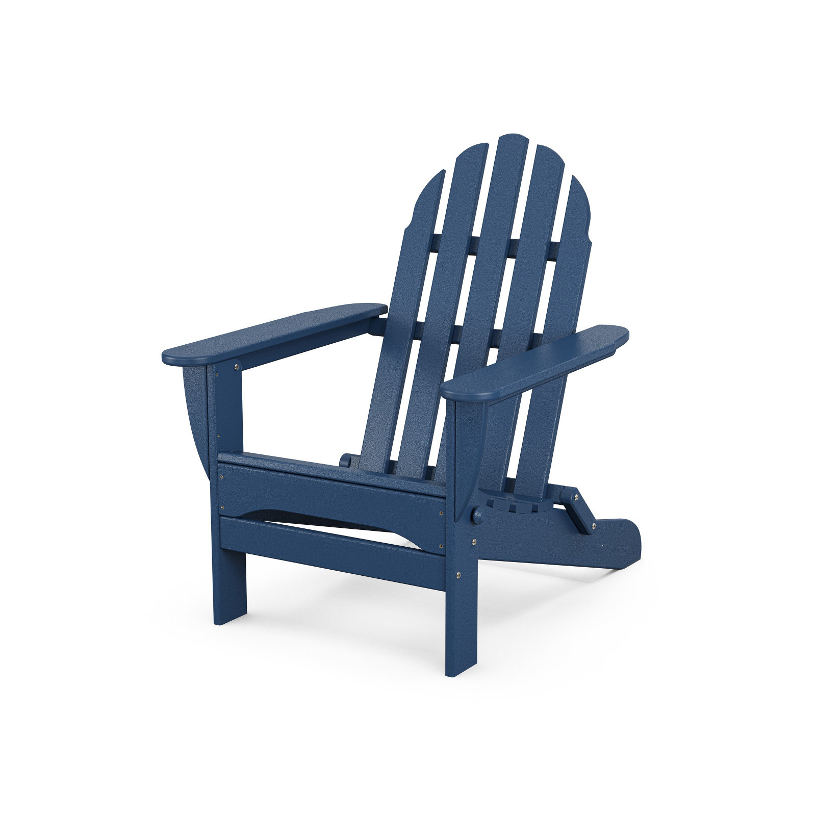 POLYWOOD Classic Adirondack Folding Adirondack Chair, Navy