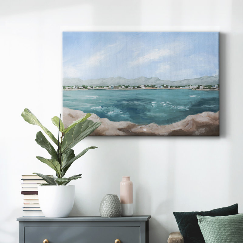 «Turquoise Isle III», toile tendue avec châssis, H 12 po x l 18 po