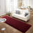 Large Burgundy Red Rug,  Fluffy Dark Red Area Rug For Bedroom-287947723