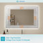 Miroir de salle de bain sans cadre avec rétroéclairage et lumière avant-1487446154-1487446164