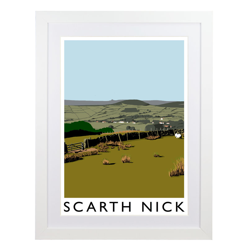 'Scarth Nick 2' by Richard O'Neil - Print, 43.5 cm H x 33.5 cm W x 2.2 cm D, White Wood Frame