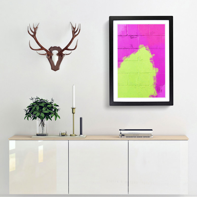 Time of Dreams in Abstract - Framed Print, 76cm H x 50cm W x 2cm D, Black