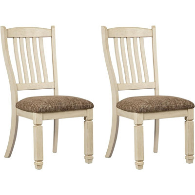 Bolanburg 20" Upholstered Dining Room Chair, Set Of 2, Antique White