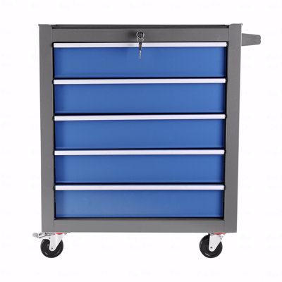 5 Drawers  Tool Chest Cabinet With Wheels, Portable  Tool Box On Wheels, Tool Chest Cabinet Organizer (Tool Cabinet Category), Rolling