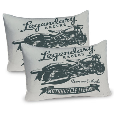 Ensemble de 2 taies décoratives pour moto Ambesonne
