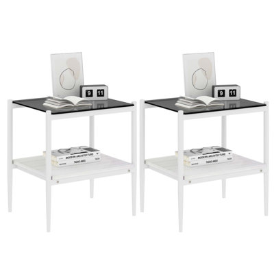 Ensemble de 3 tables basses et tables de bout