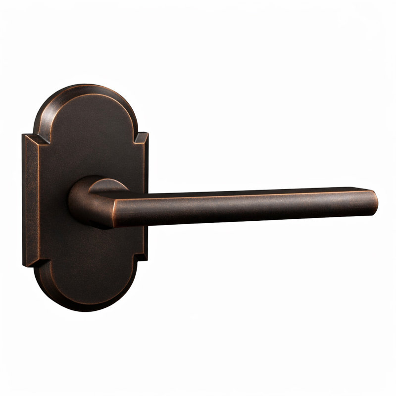 Bravura 839-G2 Delray Passage Lever on  Arched  Rose in Oil Rubbed Bronze
