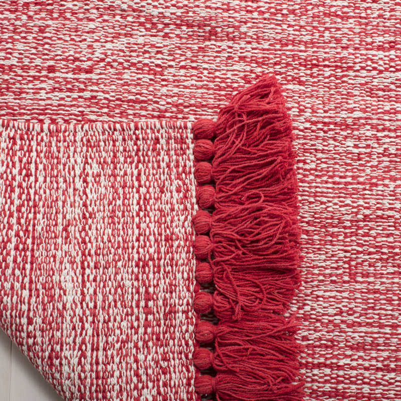 Waloo Hand Woven Cotton Chevron Rug, Rectangle 3' x 5'