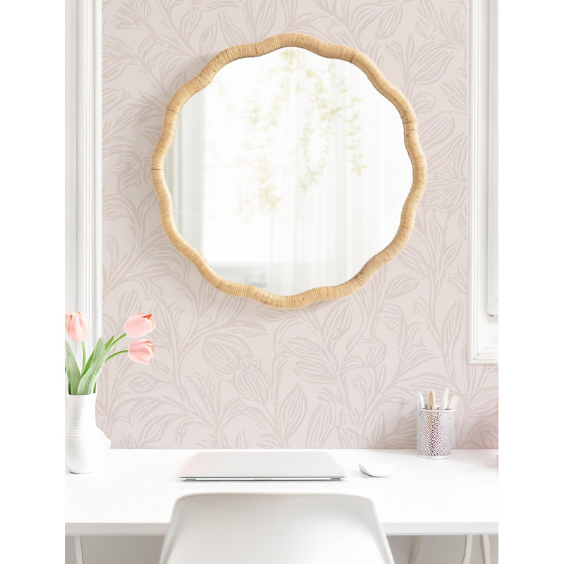 Miroir de salle de bain festonné, 26 po x 26 po