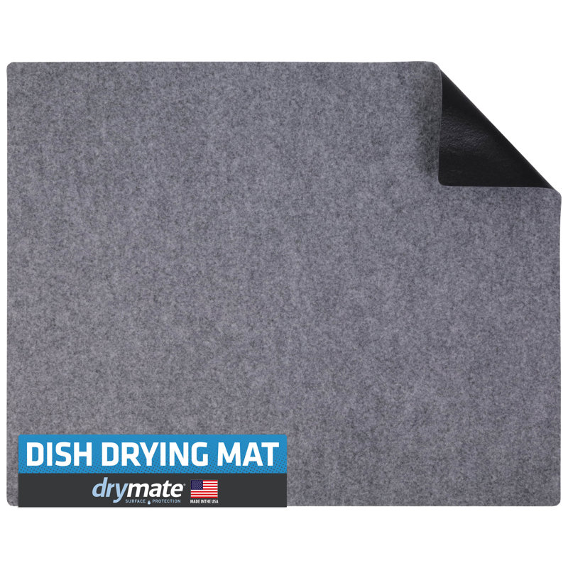 Indigo Blue Low-Profile Super Absorbent Dish Drying Mat 19" x 24"
