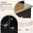 Elegant APP-Controlled LED Hall Tree with Bench, 9 Hooks, 3 Cabinets & Shelves, Farmhouse Entryway Organizer, Black-1489470343