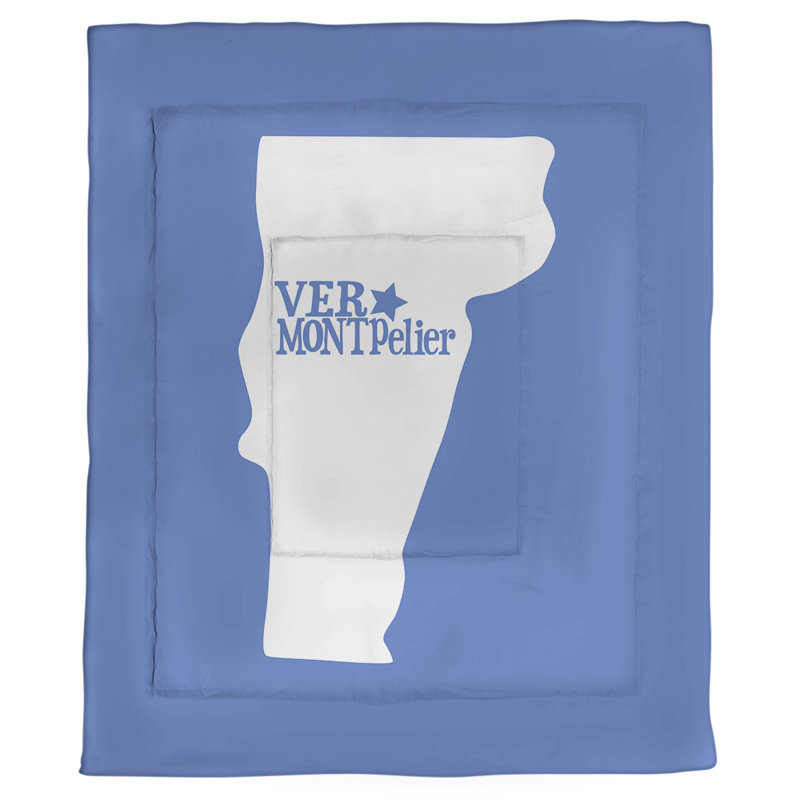 Polyester Comforter, Twin Comforter, Blue