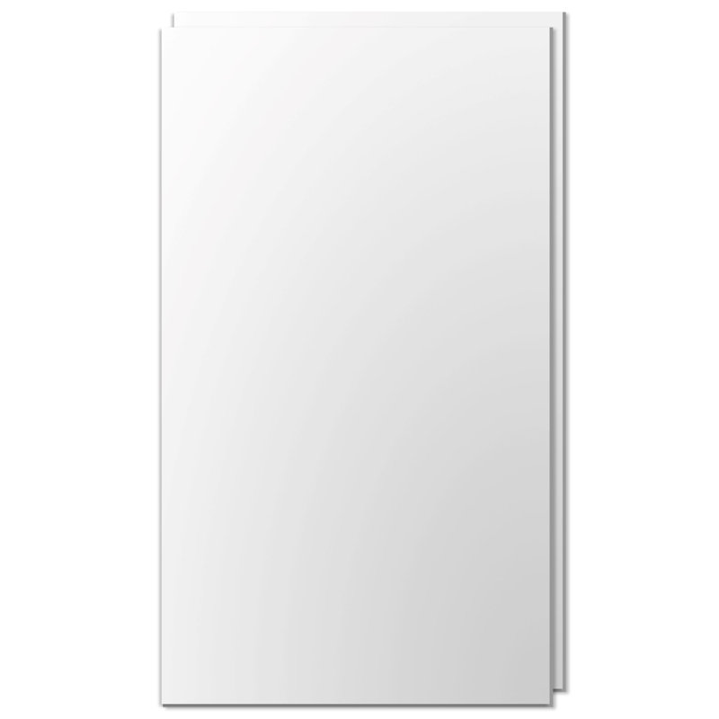 10Pcs 2 ft. x 4 ft. Drop-in PVC Rectangle Ceiling Tile,Smooth Wall Paneling (80 Sq.ft./Case), White