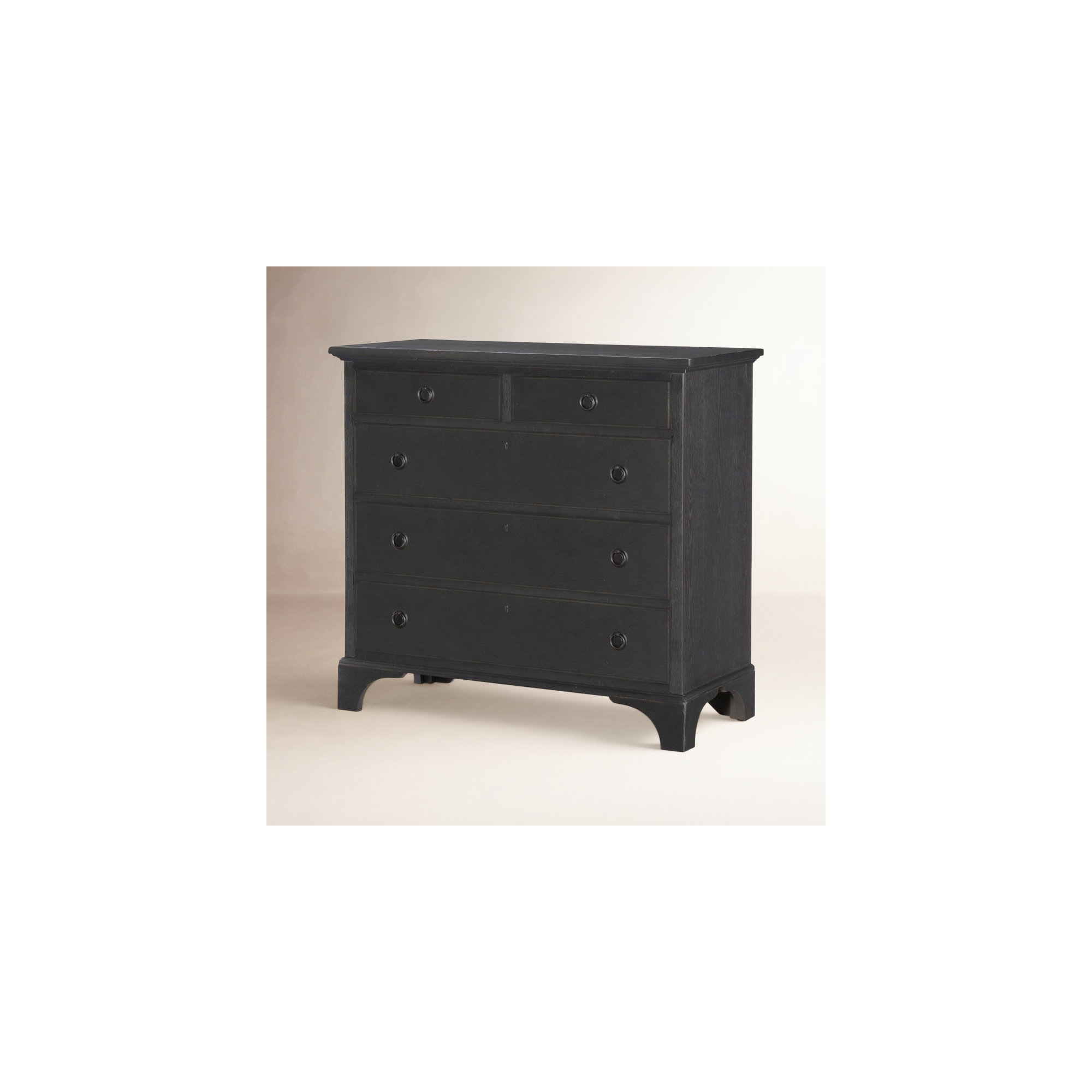 Country Living 5-Drawer Accent Chest 1, Black