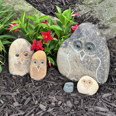 Rosmaria Owl Weather Resistant Stone Garden Statue