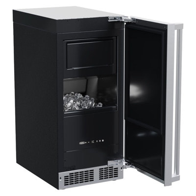 Marvel 15"W. Professional Built-In 39 Ln. Daily Production Clear Ice Machine - Stainless Steel