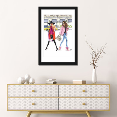 « février rose fashionistas », impression sur toile
