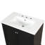 Meuble-lavabo simple 30 po avec plateau en céramique Goble