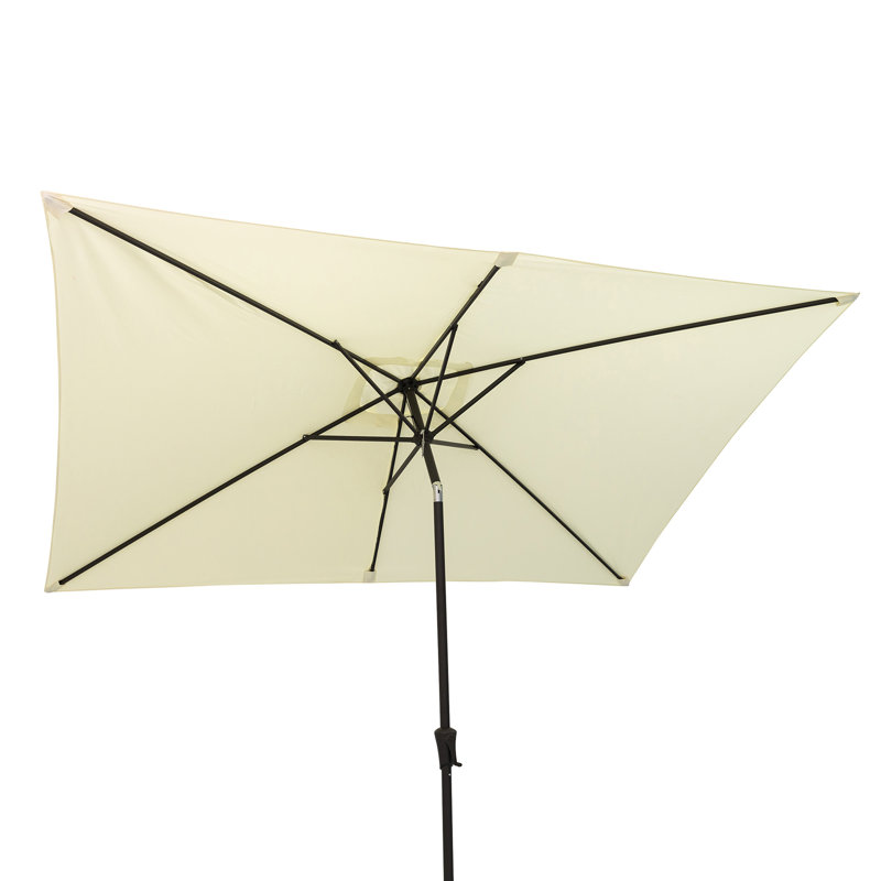 Parasol de marché rectangulaire 120 po x 78 po, Ivoire