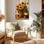 Toile murale rustique avec tournesol et lanterne-310356847